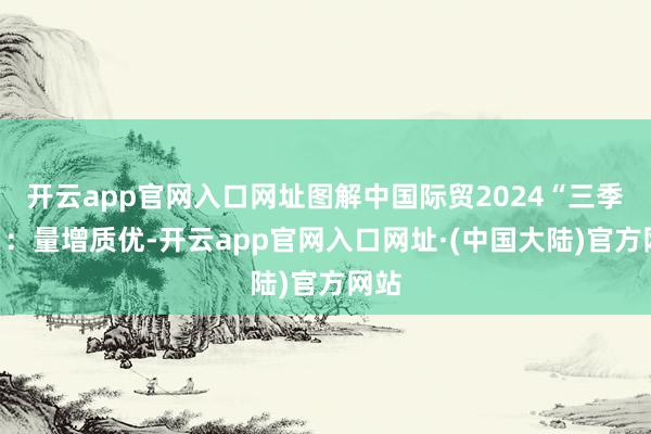 开云app官网入口网址图解中国际贸2024“三季报”：量增质优-开云app官网入口网址·(中国大陆)官方网站